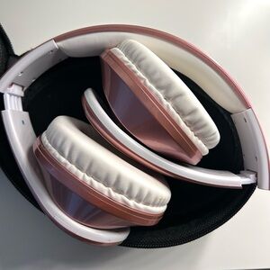 Sleek Over-Ear Pink Headphones